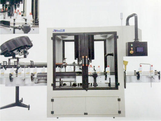 satın al Metal olmayan Döner Otomatik Kaplama Makinesi PLC Denetimli Şişe Çevrimiçi üretim