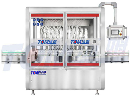 10 Nozzle Edible Oil Filling Machine PLC Kontrollü Piston Doldurma Makinesi