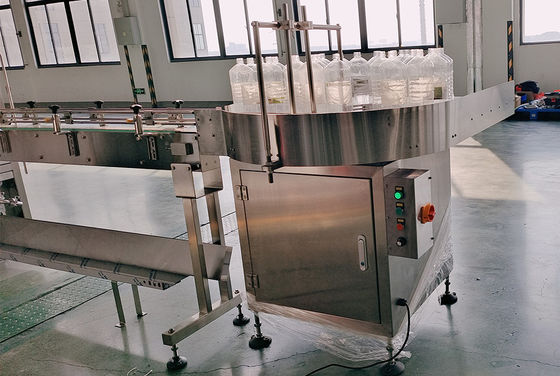 Yüksek Hızlı Otomatik Döner Plastik Cam Şişe Besleme Masası