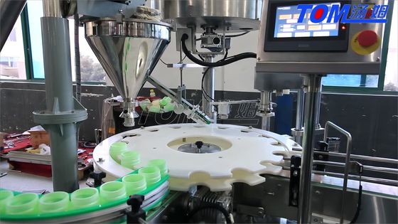 Tamamen Otomatik PLC Denetimli Şişeler İçin Toz Ambalaj Makinesi
