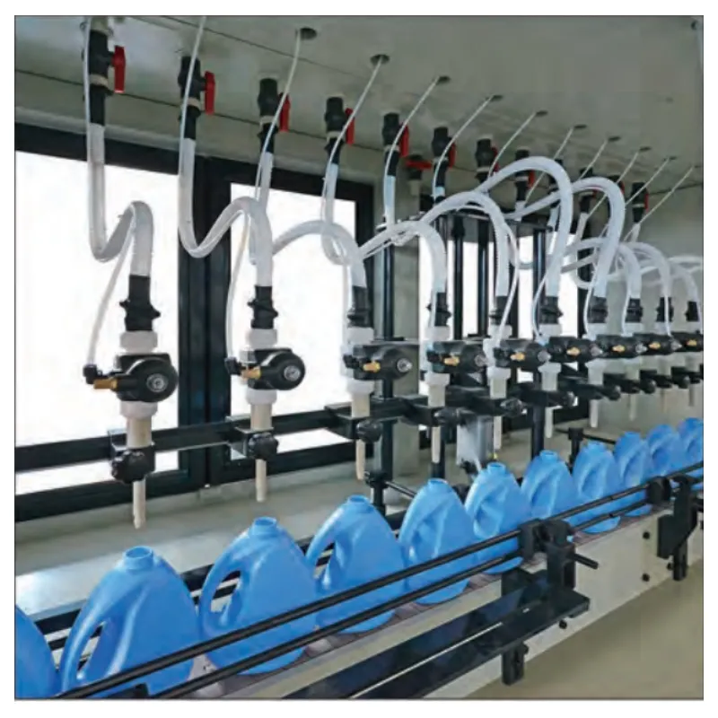 500ml-3000ml korozyona karşı metal olmayan beyazlatıcı doldurma kaplama makinesi 3