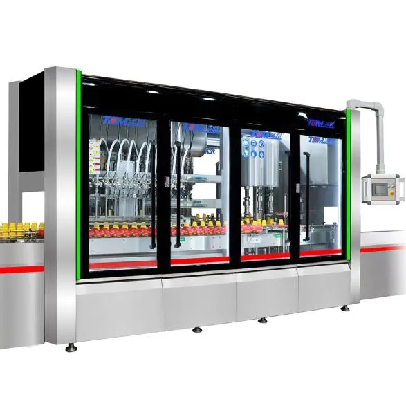 1l-5l Yenilebilir Yağ &Ccedil;eşni Yağı Sos Meyve Suyu Sirke Y&uuml;ksek Hızlı Otomatik Dolum Kapak Kapatma ve Paketleme Makinesi 4