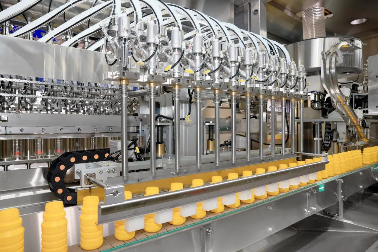 1l-5l Yenilebilir Yağ &Ccedil;eşni Yağı Sos Meyve Suyu Sirke Y&uuml;ksek Hızlı Otomatik Dolum Kapak Kapatma ve Paketleme Makinesi 5