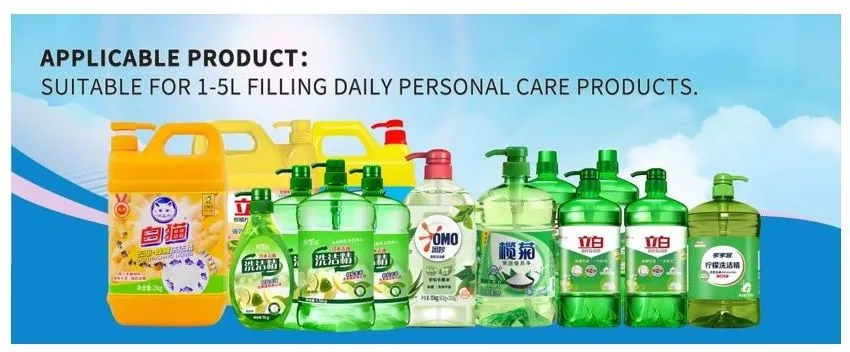 El dezenfektan &uuml;retimi i&ccedil;in gelişmiş izleme tipi piston doldurma makinesi 2